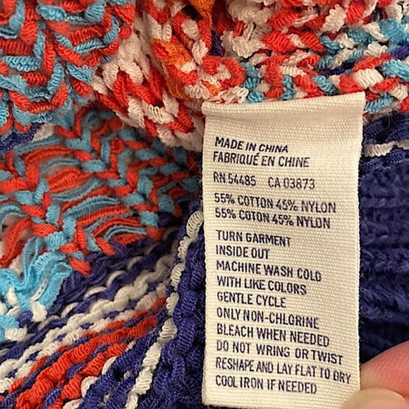 American Eagle Outfitters Aztec Dolman Sleeves Scoop Neck Knit Sweater Size L - Picture 9 of 9